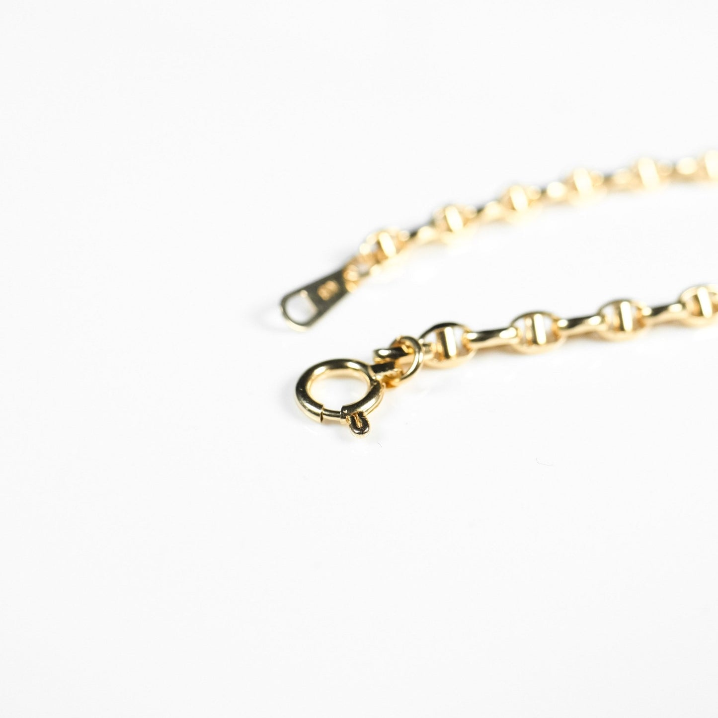 18K Anchor Chain Bracelet - aucentic