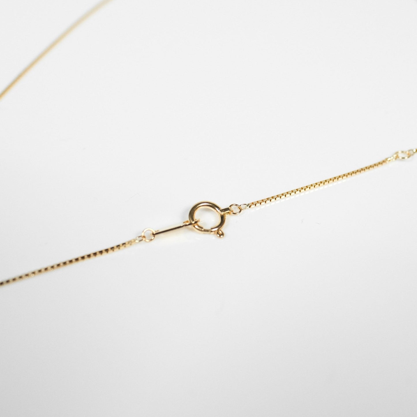 18K Box Chain Necklace - aucentic